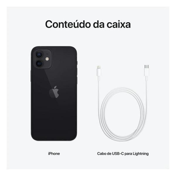 Imagem de iPhone 12 Apple Preto, 128GB Desbloqueado - MGJA3BR/A 