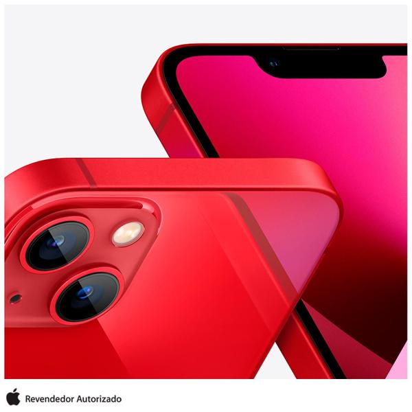 Imagem de iPhone 13 Apple (128GB) Vermelho, Tela de 6,1", 5G e Câmera Dupla de 12MP