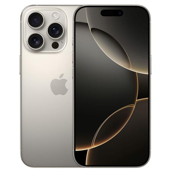 Imagem de iPhone 16 Pro Apple (128GB) Titânio Natural, Tela de 6,3", 5G e Câmera de 48MP