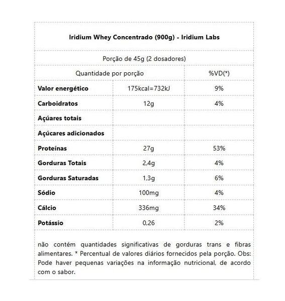 Imagem de Iridium Whey Concentrado (900g) - Sabor: Morango