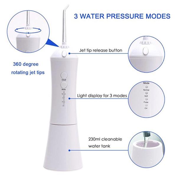 Imagem de Irrigador Dental Spa Azdent Recarregável Usb Bucal Ar-w-12