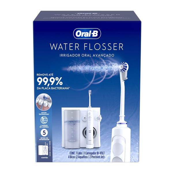 Imagem de Irrigador Oral Avançado Water Flosser Oral B Bivolt com 4 Bicos