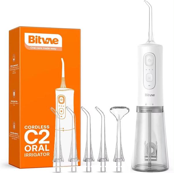 Imagem de Irrigador Oral Bitvae C2 com 6 Bicos Para Higiene Bucal e Limpeza De Língua