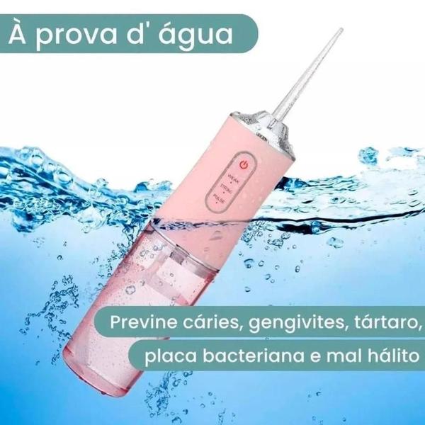 Imagem de Irrigador Oral Bucal 3 Jatos Portátil Recarregável Usb 220ml