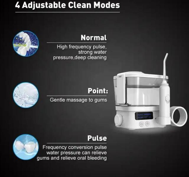 Imagem de Irrigador Oral Bucal Dental Mornwell Watter Dentalwater Flosser 4 Bicos