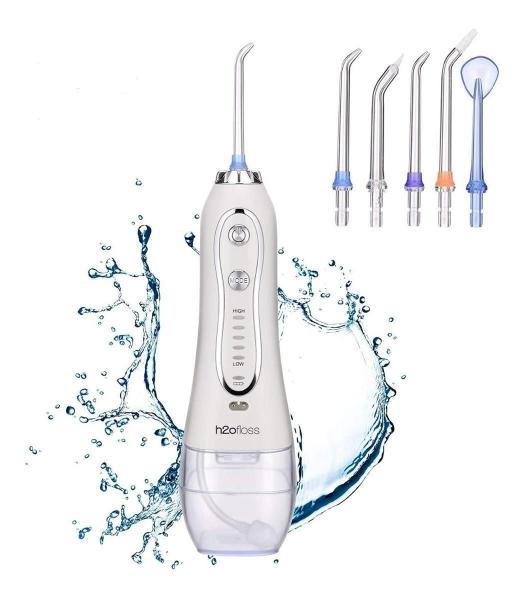 Imagem de Irrigador Oral Higiene Limpeza Bucal E Dental Ipx7 H2Ofloss