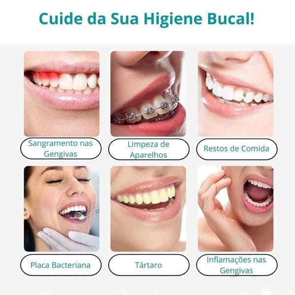 Imagem de Irrigador Oral Jato D'Água Higiene Bucal Sem Fio