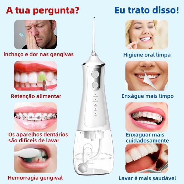 Imagem de Irrigador Oral Jato D'água Higiene Limpeza Bucal E Dental