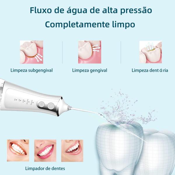 Imagem de Irrigador Oral Jato D'água Higiene Limpeza Bucal E Dental