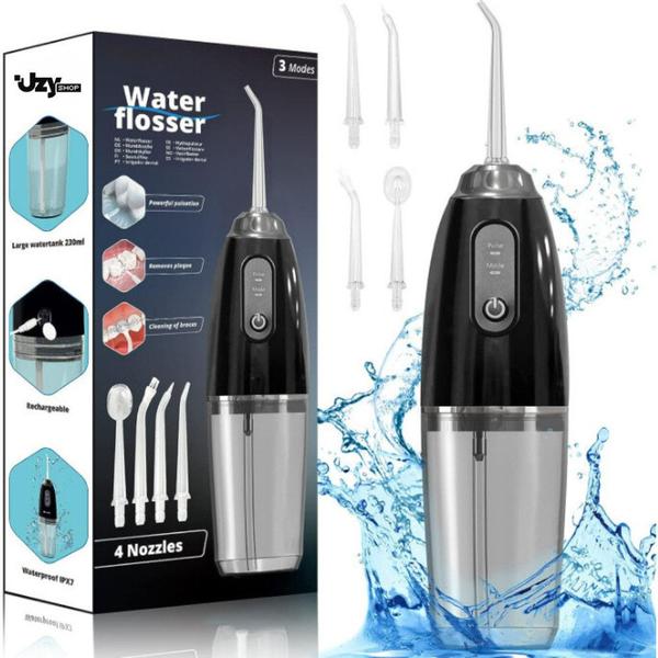 Irrigador Oral Jato de Água Dental Water Flosser Bucal Recarregável Portátil Profissional ... Irrigador Oral Jato de Água Dental Water Flosser Bucal Recarregável Portátil Profissional ...