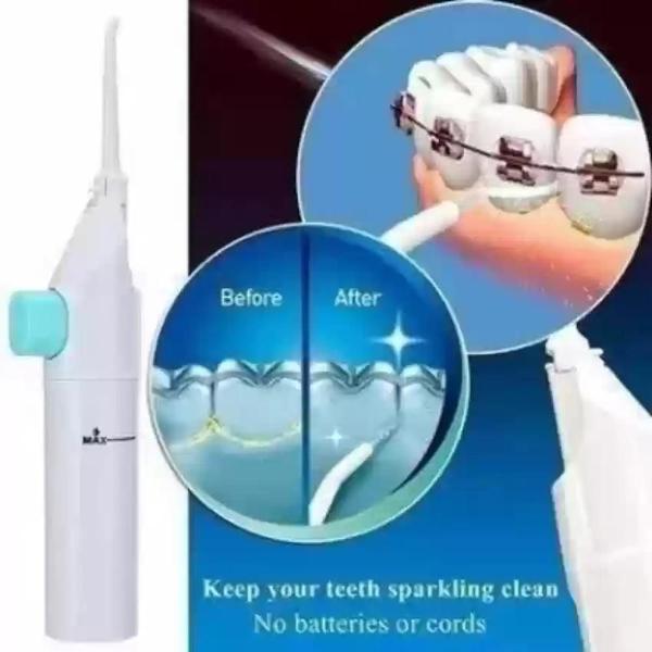 Imagem de Irrigador oral jato de agua limpeza bucal gengiva tira tartaro fio dental automatico escova dentes