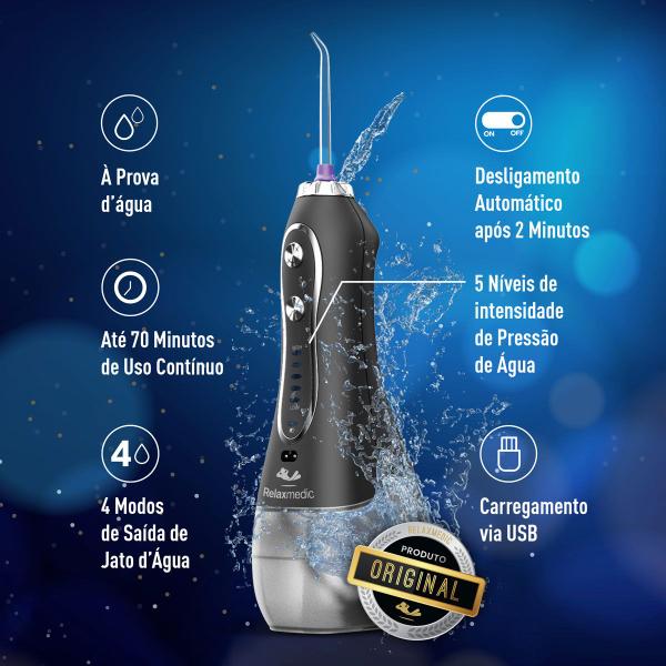 Imagem de Irrigador Oral Limpador Bucal Dental Jet Clean - Relaxmedic