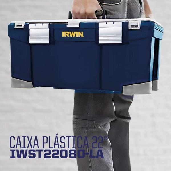 Imagem de IRWIN Caixa de Ferramentas com tampa Organizadora  IWST22080-LA 22 Pol.