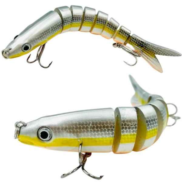 Imagem de Isca Artificial Articulada Pegadeira Para Robalo Tucunaré 13.4cm 18g Cor04