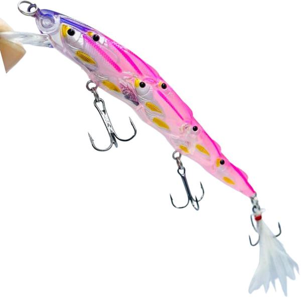 Imagem de Isca Artificial Cardume de Peixes 11.5cm 15.7g cor Rosa