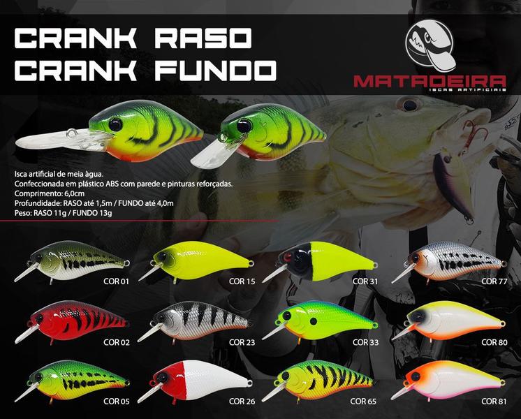 Imagem de Isca Artificial Crank Raso Matadeira Para Traira Black Bass Cor:26