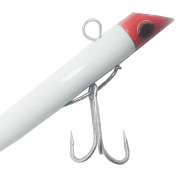 Imagem de Isca Artificial de Pesca Ns Junão Meia-Água 24g 7cm Cab. Vermelha e Branco