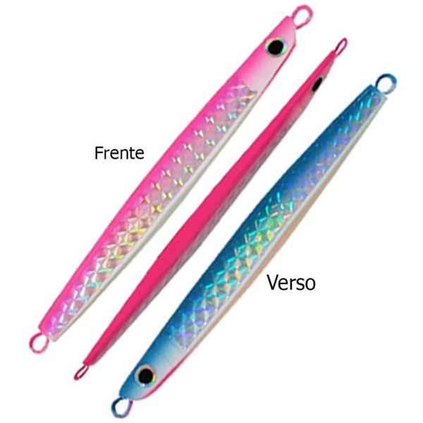 Imagem de Isca Artificial de Pescaria Pesca NS Jig Dunn 75g 12cm Cor Rosa/Azul/Hol