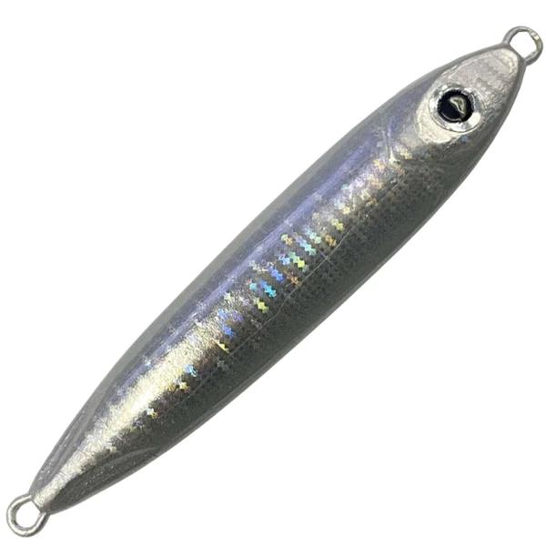 Imagem de Isca Artificial de Pescaria Pesca NS Jig Shino 40g 7,5cm Cor Prata/List/Hot/Glow