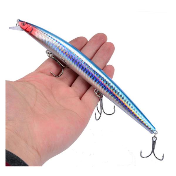 Imagem de Isca Artificial Deyu Minnow Pesca Floating Grande 18cm 26gr 3 Garateias