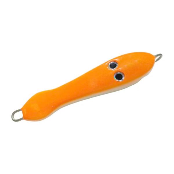 Imagem de Isca Artificial Japonesa Para Pesca de Robalo NS JIG PAC 280GR 12,5CM LARANJA/GLOW