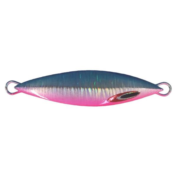 Imagem de Isca Artificial Jig Mig NS 180 GR 13,0CM ROSA AZUL Ideal Para Pesca