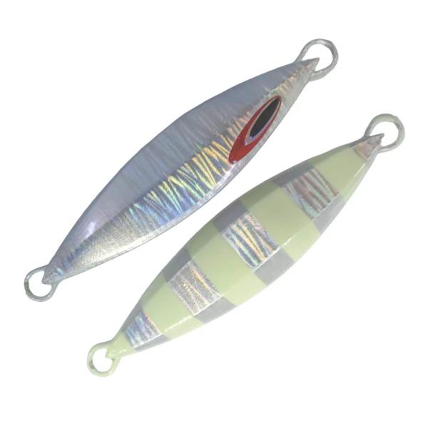 Imagem de Isca Artificial Jig Mig Slow NS 100 GR 10,0CM PRATA/LIST/HOT/GLOW Ideal Para Pesca