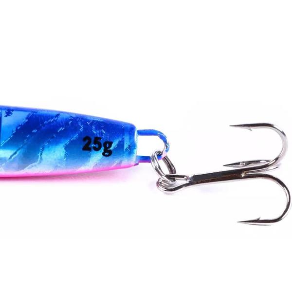 Imagem de Isca Artificial Jumping Jig 8cm 25g Garatéia Azul com Rosa