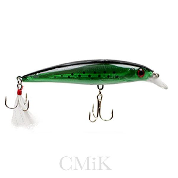 Imagem de Isca Artificial Meia Água Estilo JERKBAIT 9cm Com Penacho