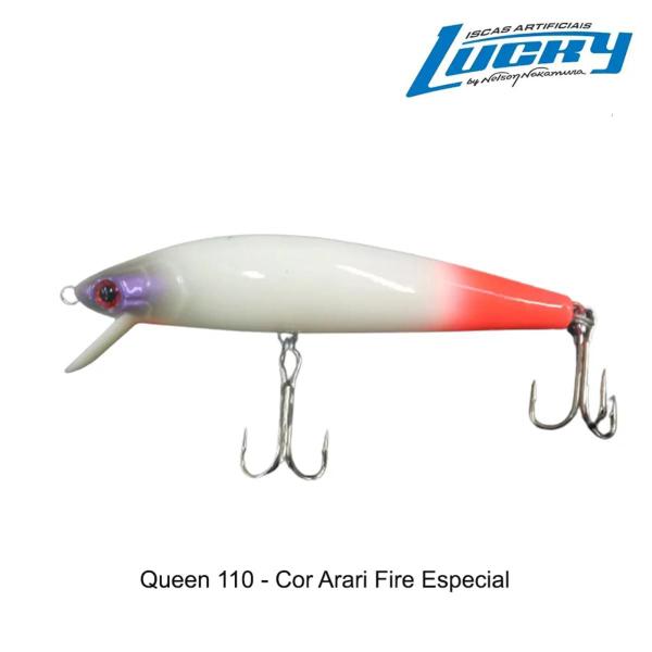 Imagem de Isca artificial meia água nelson nakamura queen 110 arari fire especial