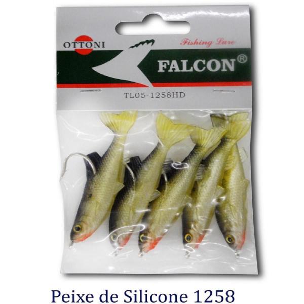 Imagem de Isca Artificial Modelo Peixe Silicone Ottoni Tl05-1258Hd C/5