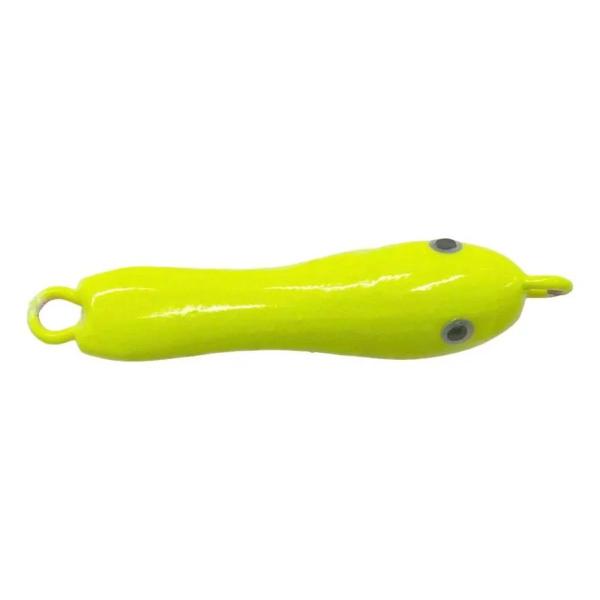 Imagem de Isca Artificial Ns Jumping Jig Pac Descida Rápida Eficiente Pesca De Robalo Cor Rosa Verde 36g 5,5cm