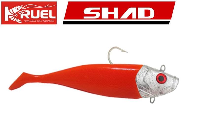 Imagem de Isca Artificial Para Garoupa Shad Kruel 34cm-630g Kit Shedão