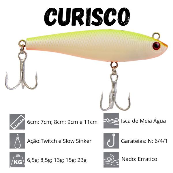 Imagem de Isca Artificial para pesca de Meia Agua Nelson Nakamura Curisco 60 6cm 6,5g