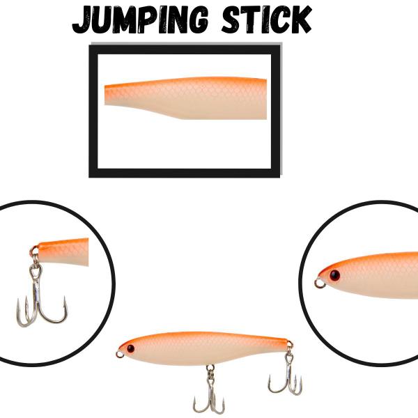 Imagem de Isca Artificial para pesca de Superficie Nelson Nakamura Jumping Stick 85 8,5cm 9g