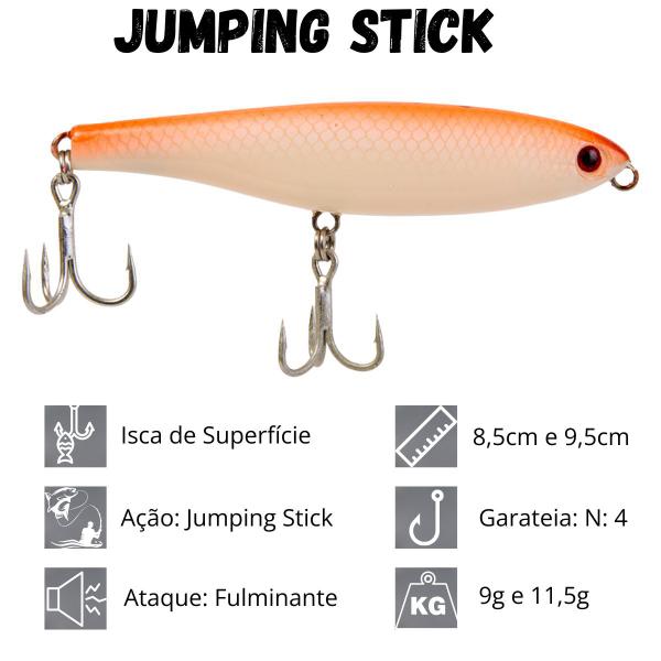 Imagem de Isca Artificial para pesca de Superficie Nelson Nakamura Jumping Stick 95 9,5cm 11,5g