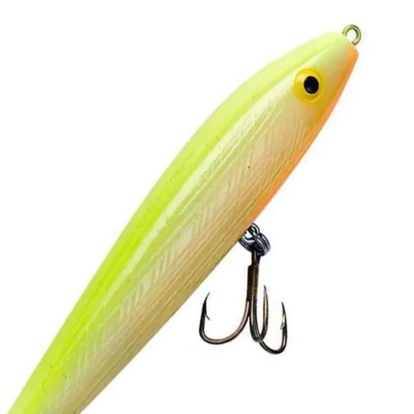 Imagem de Isca Artificial Para Pesca De Superfície Rebel Jumpin' Minnow T10 T1000CB Bone Chart 9cm 9g