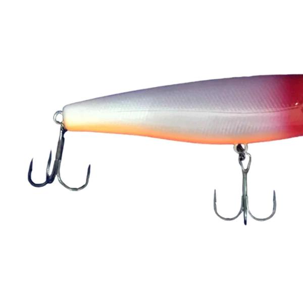 Imagem de Isca Artificial para Pesca Jackall Lakepolice Bonnie 95 9,5cm 12,6g Red Head Orange Belly