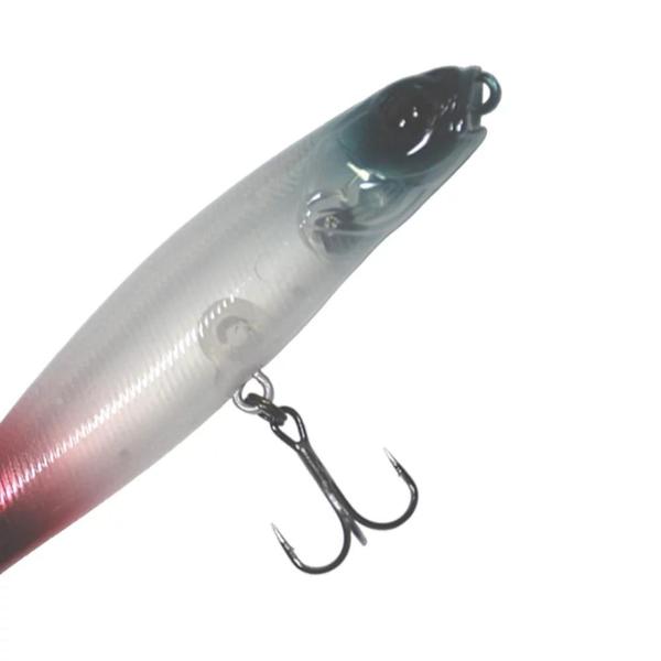 Imagem de Isca Artificial para Pescaria Jackall Mud Sucker 110 11,0cm 16g  Cor Ghost Silver Red Tail