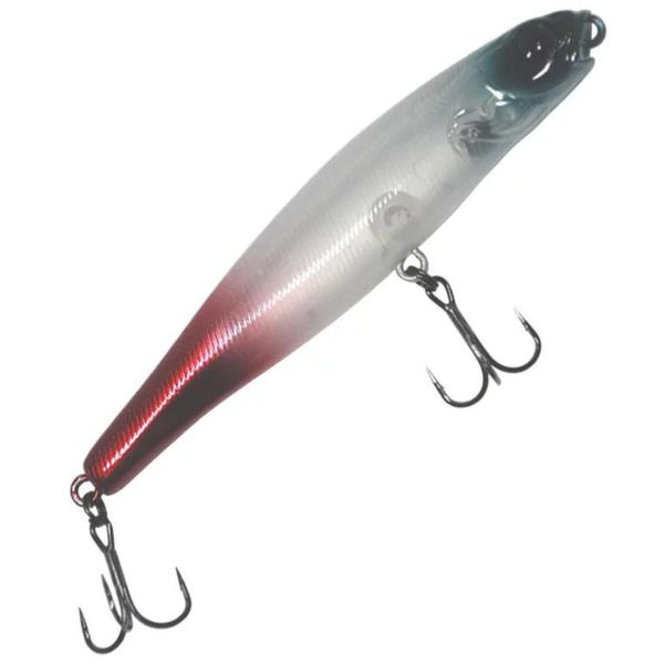 Imagem de Isca Artificial para Pescaria Jackall Mud Sucker 110 11,0cm 16g  Cor Ghost Silver Red Tail