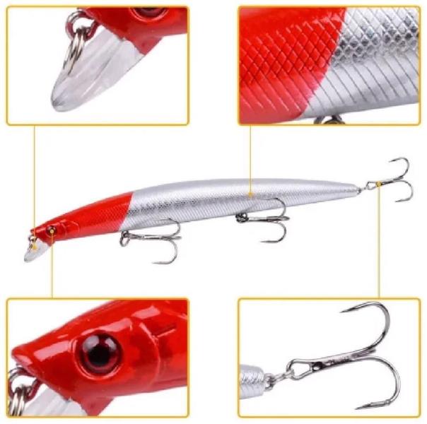 Imagem de Isca Artificial Peixe Pesca Ottoni 18-1L 12Cm Cores Diversas