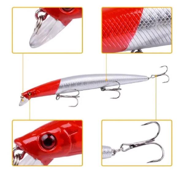 Imagem de Isca Artificial Peixe Pesca Ottoni 18-1L 12Cm Cores Diversas