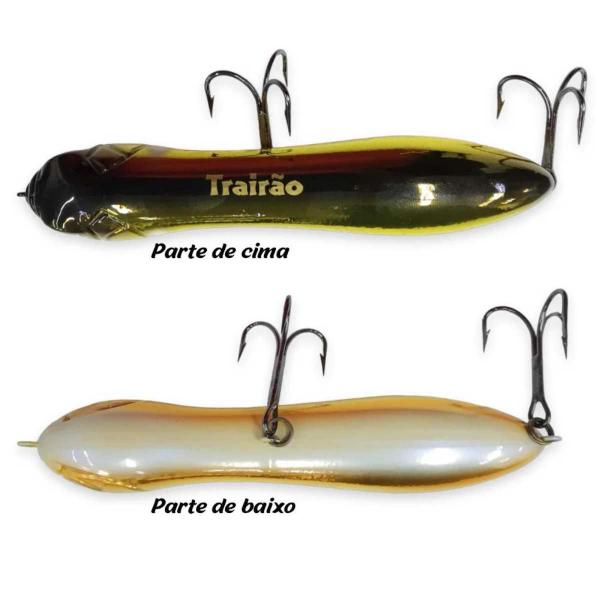 Imagem de Isca Artificial Pesca Imakatsu Para Trairão Tucunaré 135mm 28g - Cor 030 Metal AYU