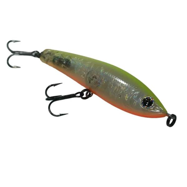 Imagem de Isca Artificial Pesca Tiemco Red Pepper Baby Superfície Stick Robalo Tucunaré Cor Cc Orange 7,5cm 5g