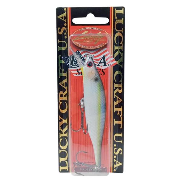 Imagem de Isca artificial pescaria lucky craft pointer 98xr pearl threadfin