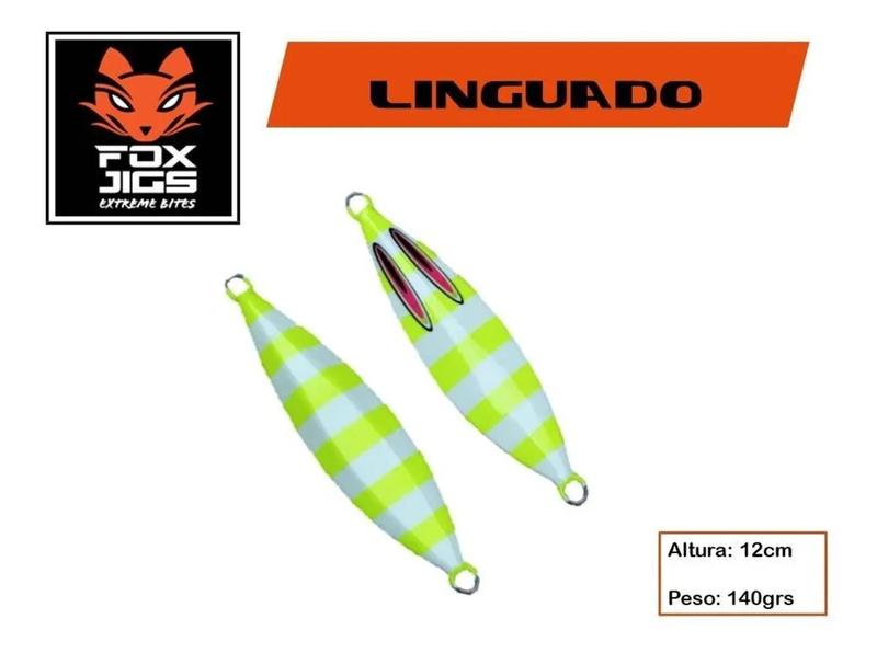 Imagem de Isca Artificial Slow Jig - Linguado 140g - 12cm - Fox Jig - Varias Cores