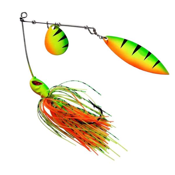 Imagem de Isca Artificial Yara Spinner King N 6/0 26g Para Pesca De Tucunarés Traírões Dourados Cor 11 Fire tiger