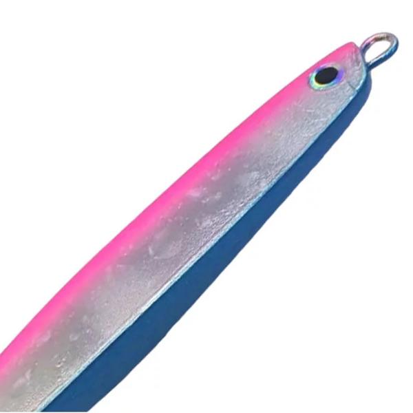 Imagem de Isca De Peca Artificial NS Jig Billy 6 90g 11cm Ideal Nas Capturas De Anchovas Cor Hot Rosa Azul