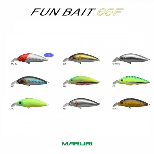 Imagem de isca de pesca artificial fun bait maruri meia agua 6,5cm/8,5gr cor 140 3d