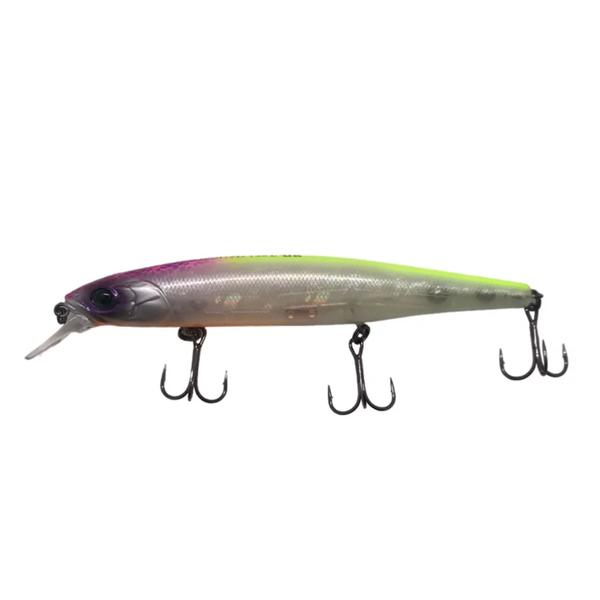 Imagem de Isca De Pesca Artificial Jackall MagSquad 128 12,8cm 19,2g Meia Água Cor Hashiro Chartreuse Pink